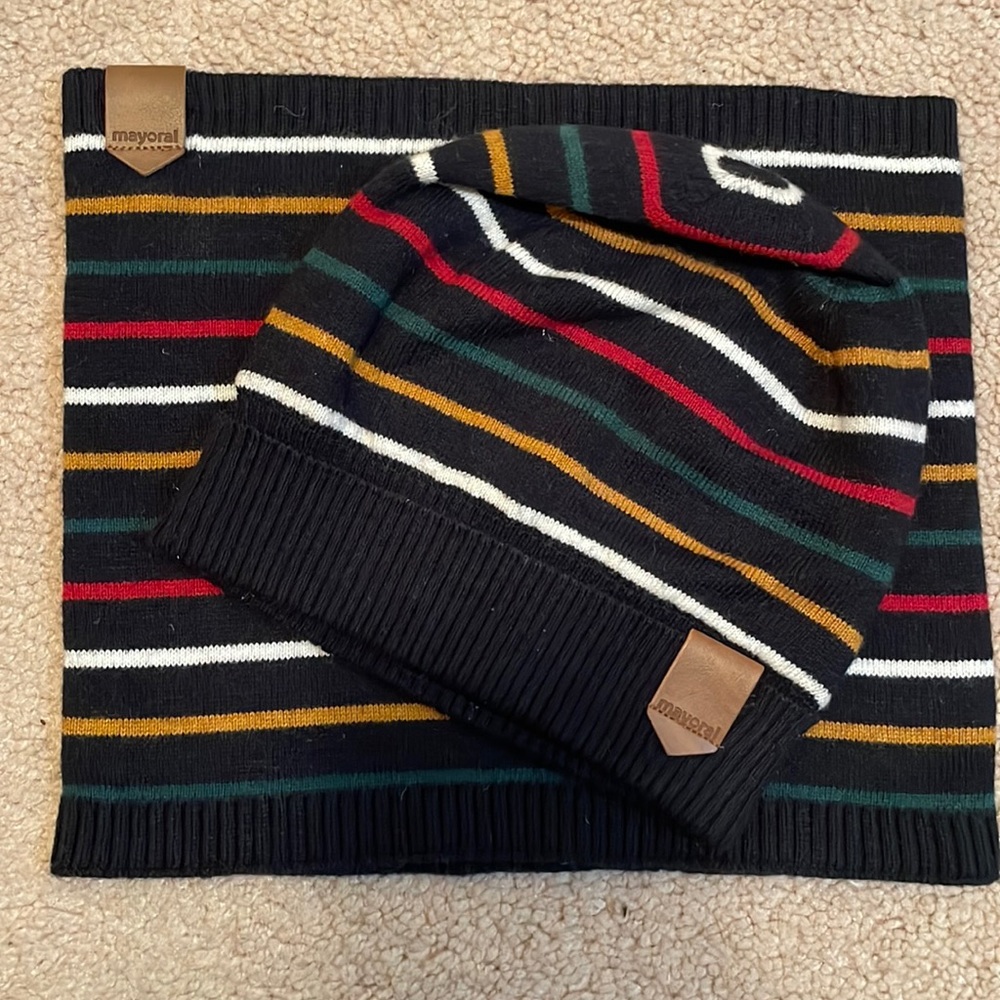 Mayoral Beanie and cowlneck scarf